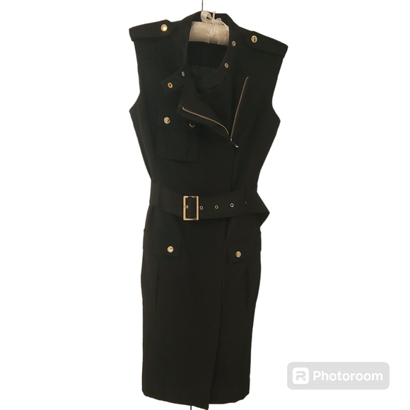Calvin Klein Military Style Dress sz 2 - Picture 15 of 15